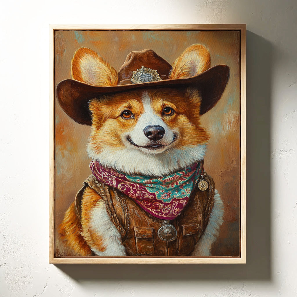 Corgi Sheriff with a Heart of Gold - Quarter Circle AK Boutique
