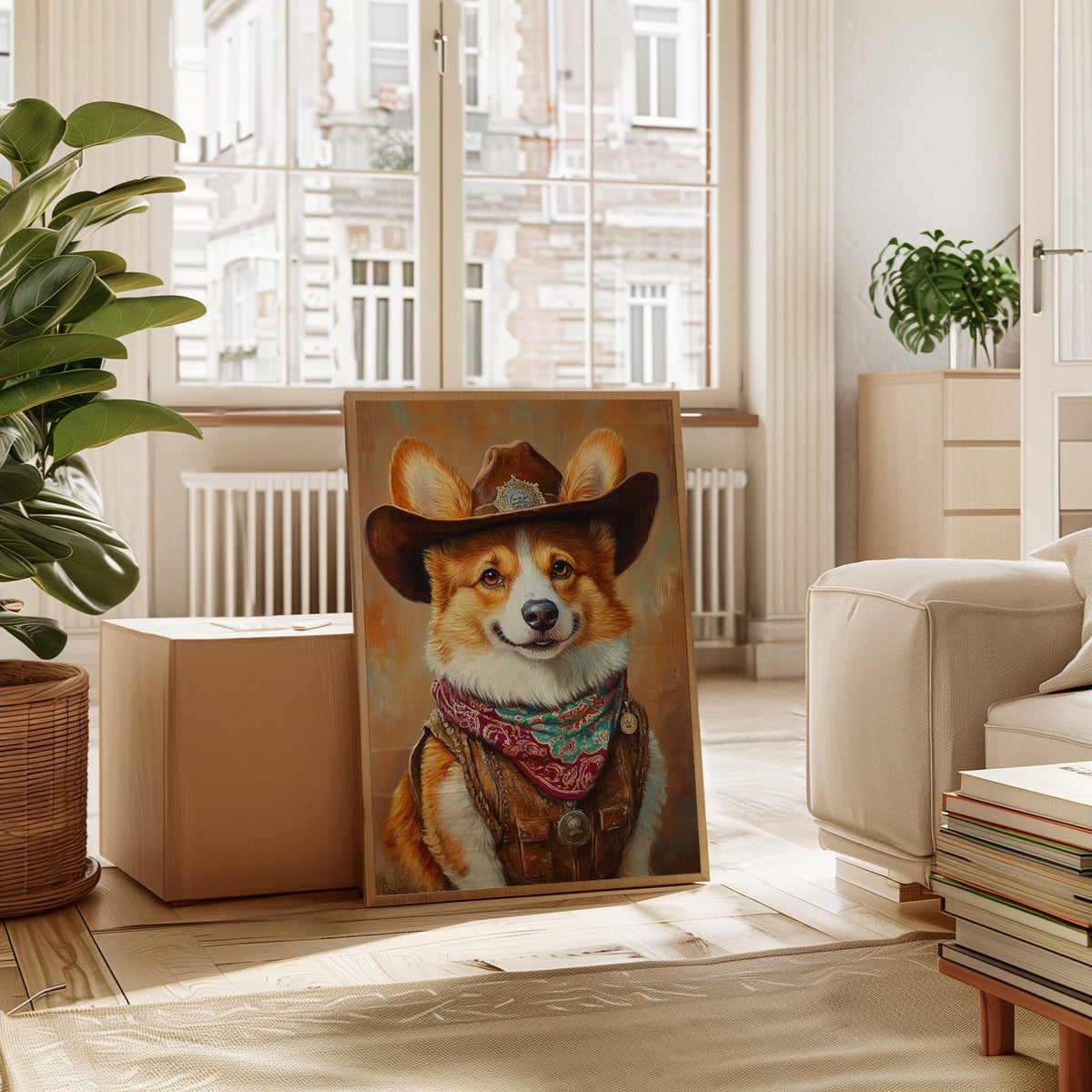 Corgi Sheriff with a Heart of Gold - Quarter Circle AK Boutique