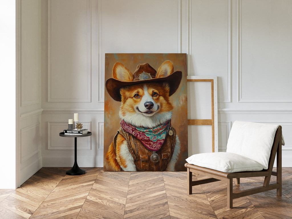 Corgi Sheriff with a Heart of Gold - Quarter Circle AK Boutique