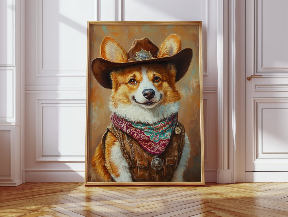 Corgi Sheriff with a Heart of Gold - Quarter Circle AK Boutique