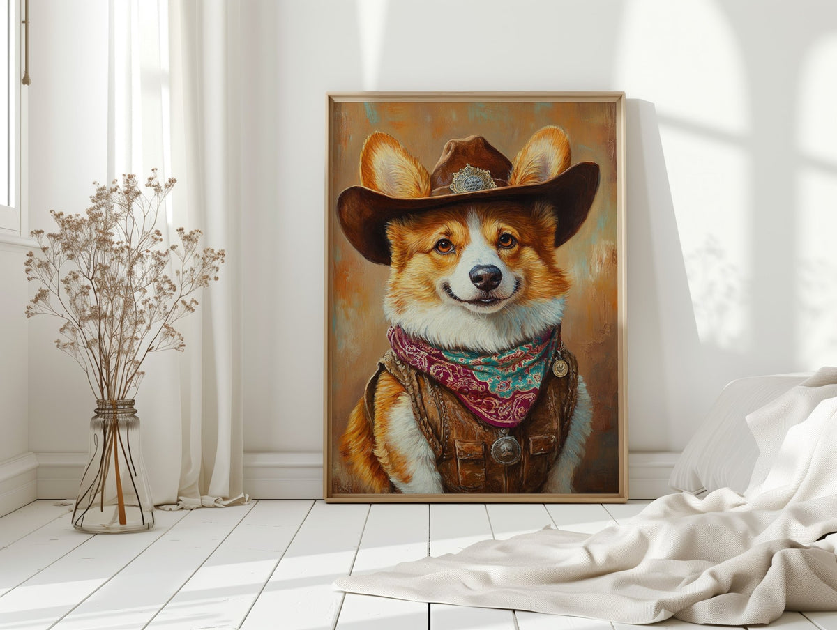 Corgi Sheriff with a Heart of Gold - Quarter Circle AK Boutique