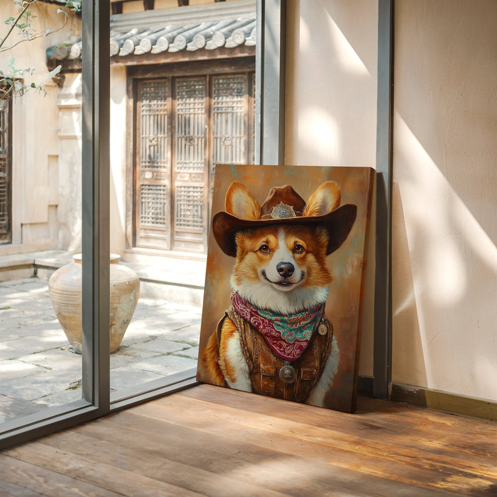 Corgi Sheriff with a Heart of Gold - Quarter Circle AK Boutique