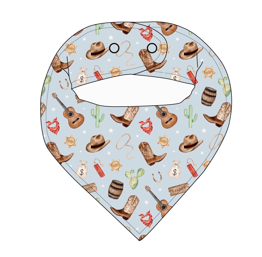 Cowboy - Bib - Quarter Circle AK Boutique