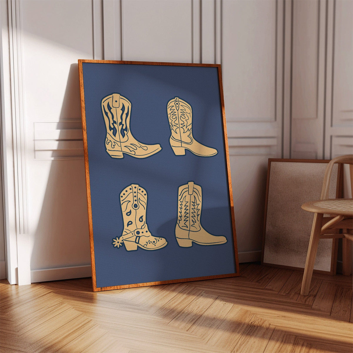 Cowboy Boots Wall Art – Western Country Decor Print - Quarter Circle AK Boutique