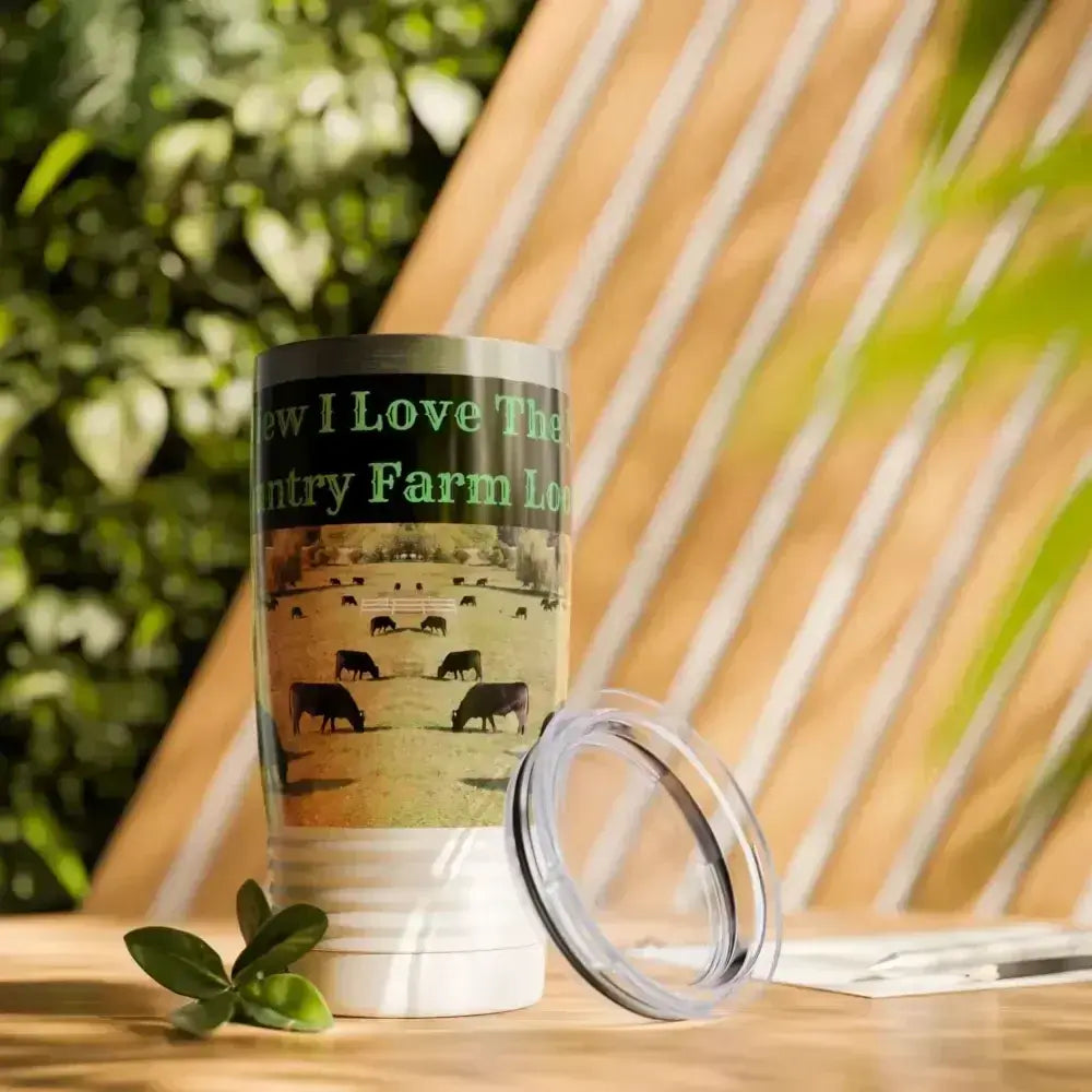Cowboy Country Coffee Mug, Farmer Travel Tumbler, Gifts for Men 20oz