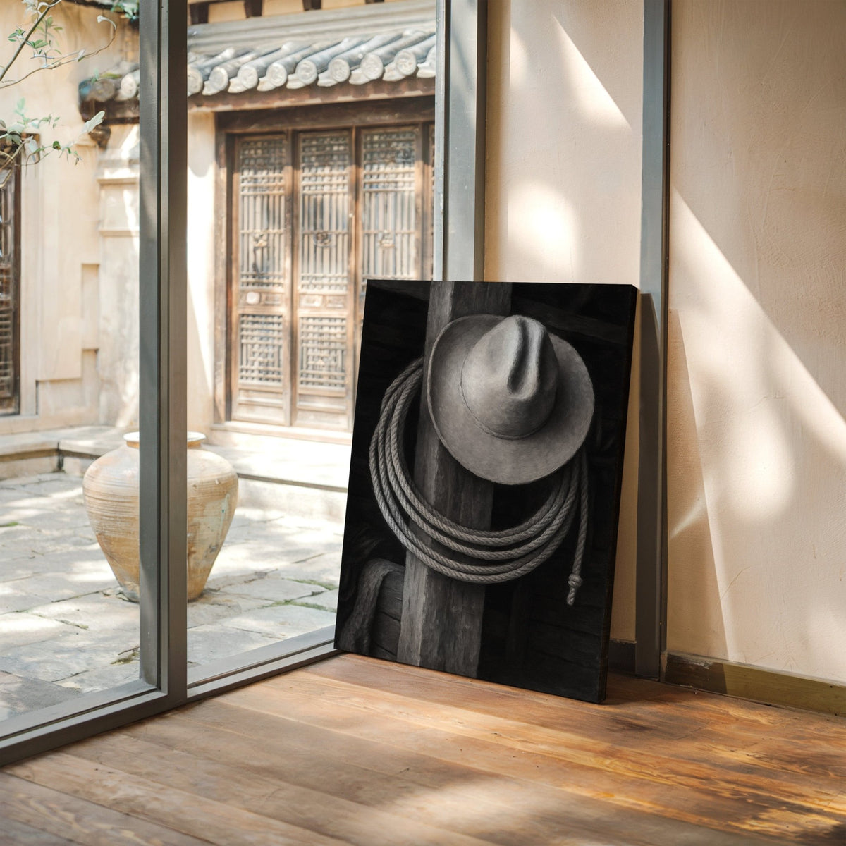 Cowboy Hat and Lasso - Quarter Circle AK Boutique