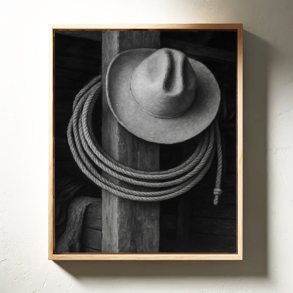 Cowboy Hat and Lasso - Quarter Circle AK Boutique