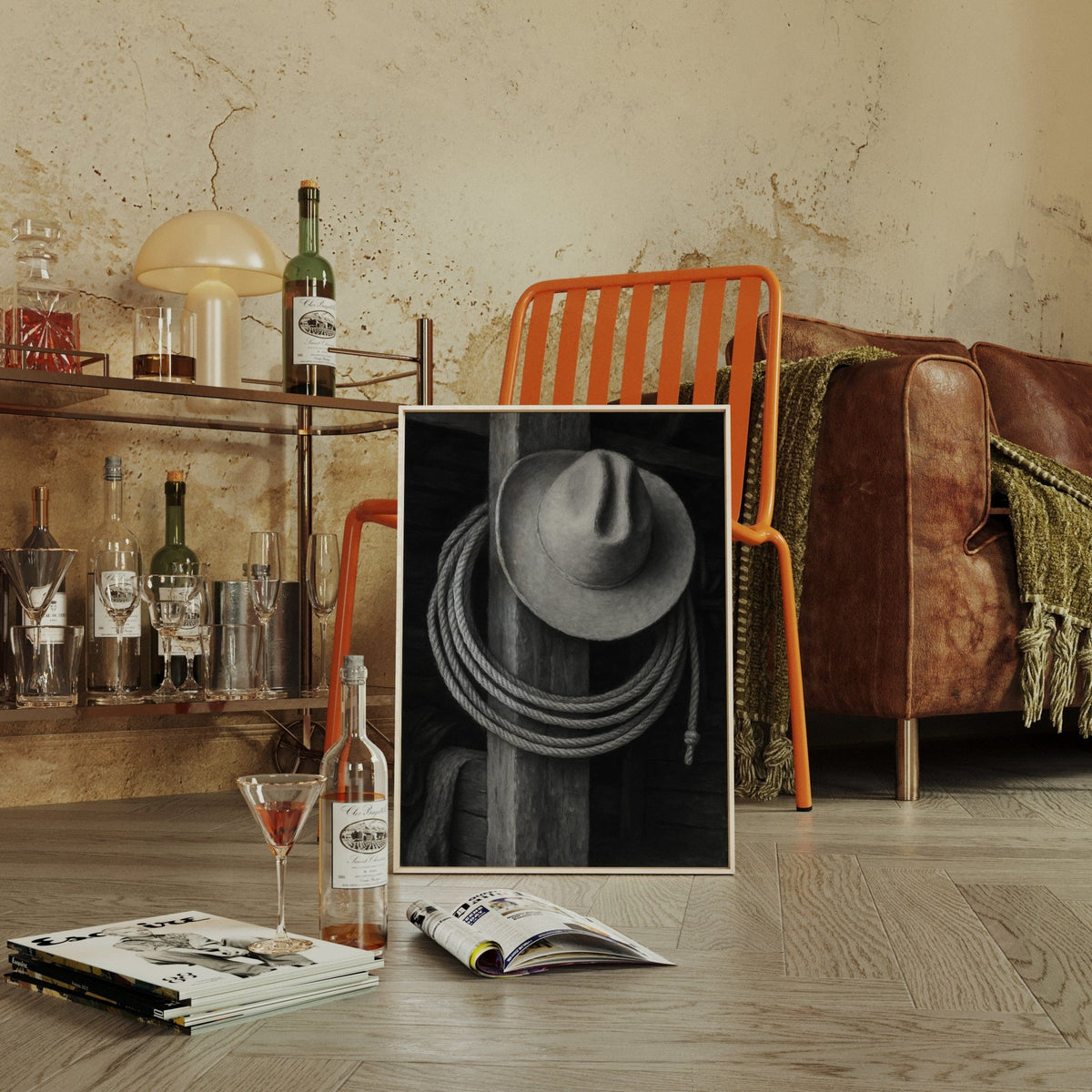 Cowboy Hat and Lasso - Quarter Circle AK Boutique