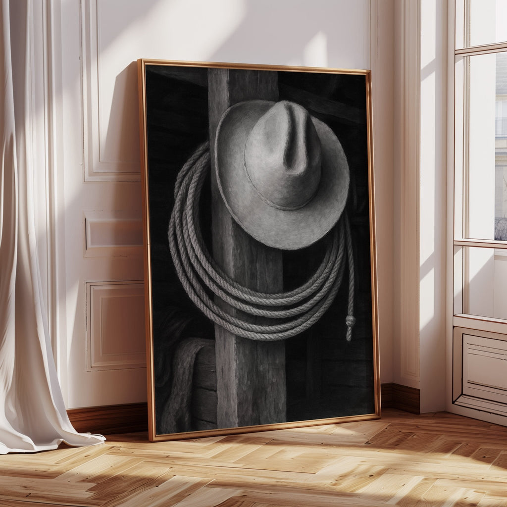Cowboy Hat and Lasso - Quarter Circle AK Boutique