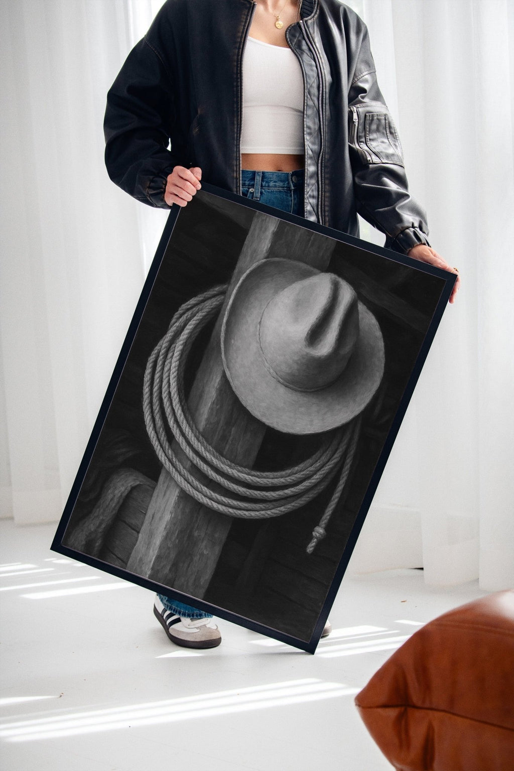 Cowboy Hat and Lasso - Quarter Circle AK Boutique