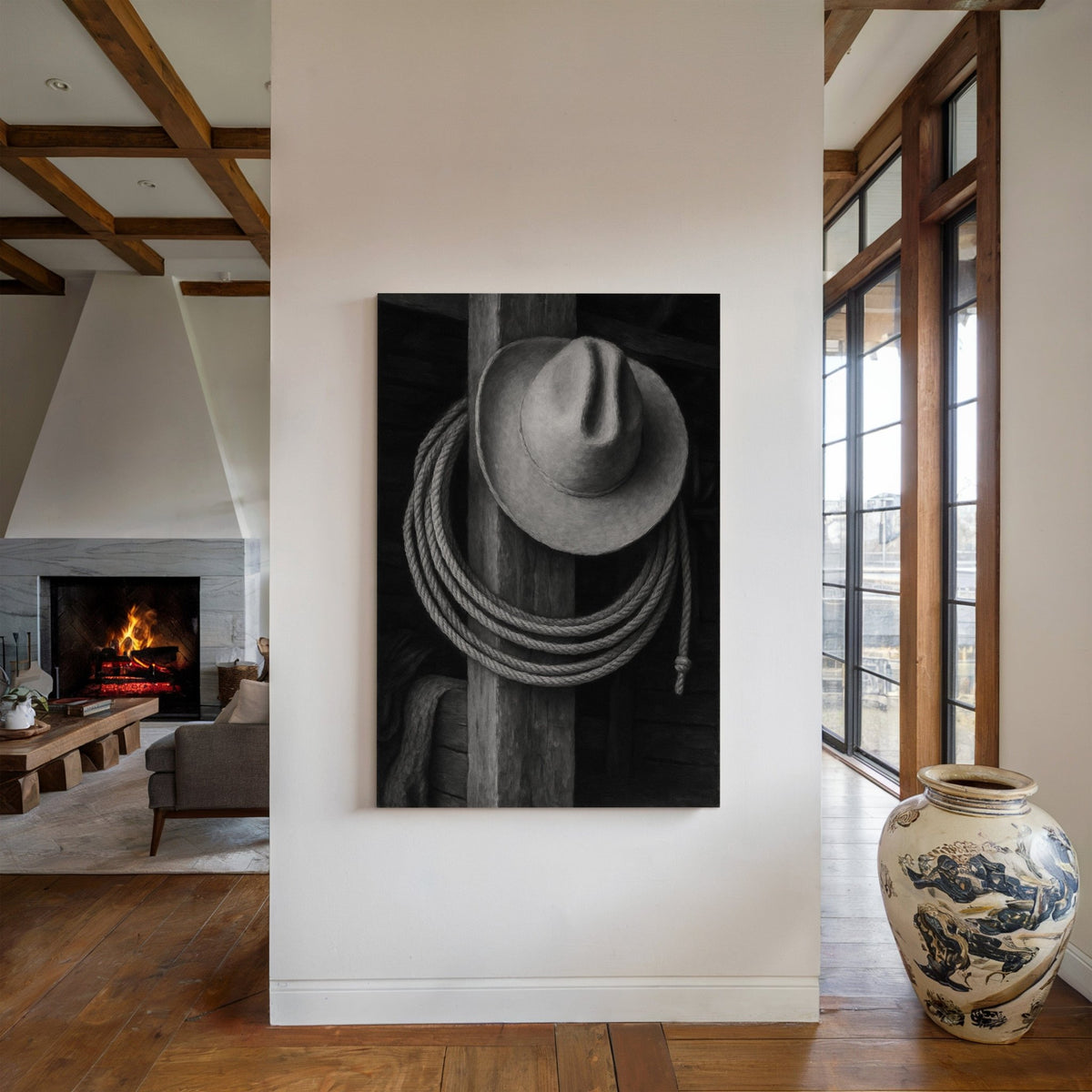 Cowboy Hat and Lasso - Quarter Circle AK Boutique
