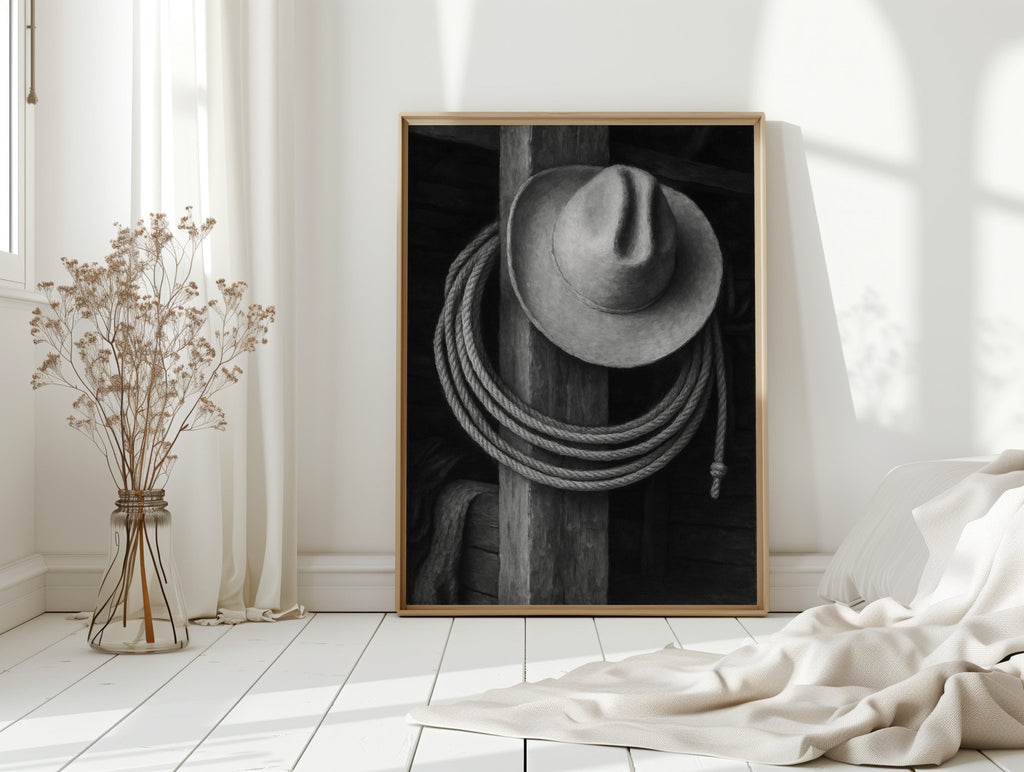 Cowboy Hat and Lasso - Quarter Circle AK Boutique