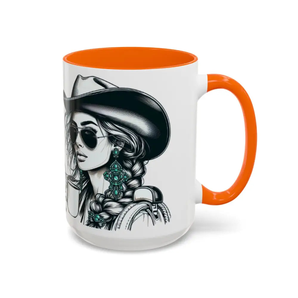 Cowgirl Coffee Mug, Cowgirls and Coffee, Rodeo, Western Enthusiasts