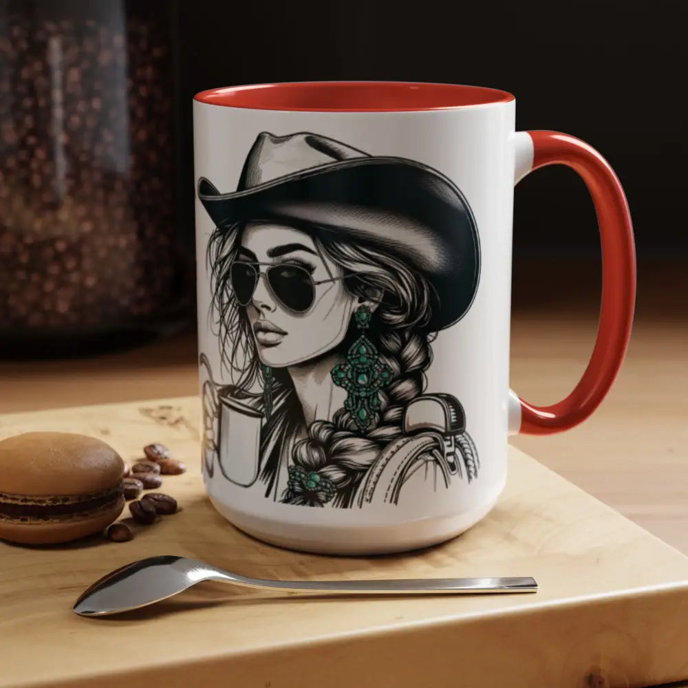 Cowgirl Coffee Mug, Cowgirls and Coffee, Rodeo, Western Enthusiasts