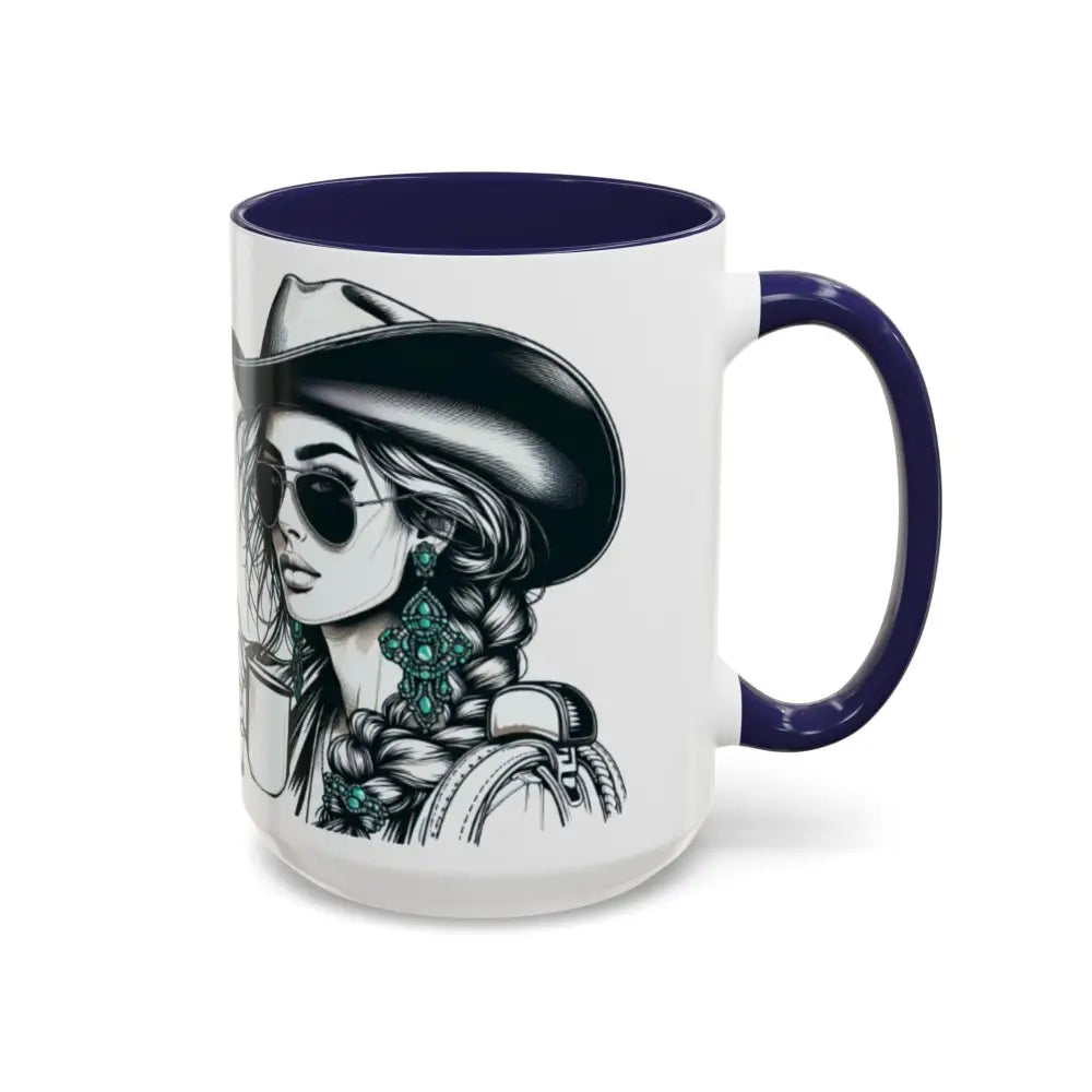Cowgirl Coffee Mug, Cowgirls and Coffee, Rodeo, Western Enthusiasts