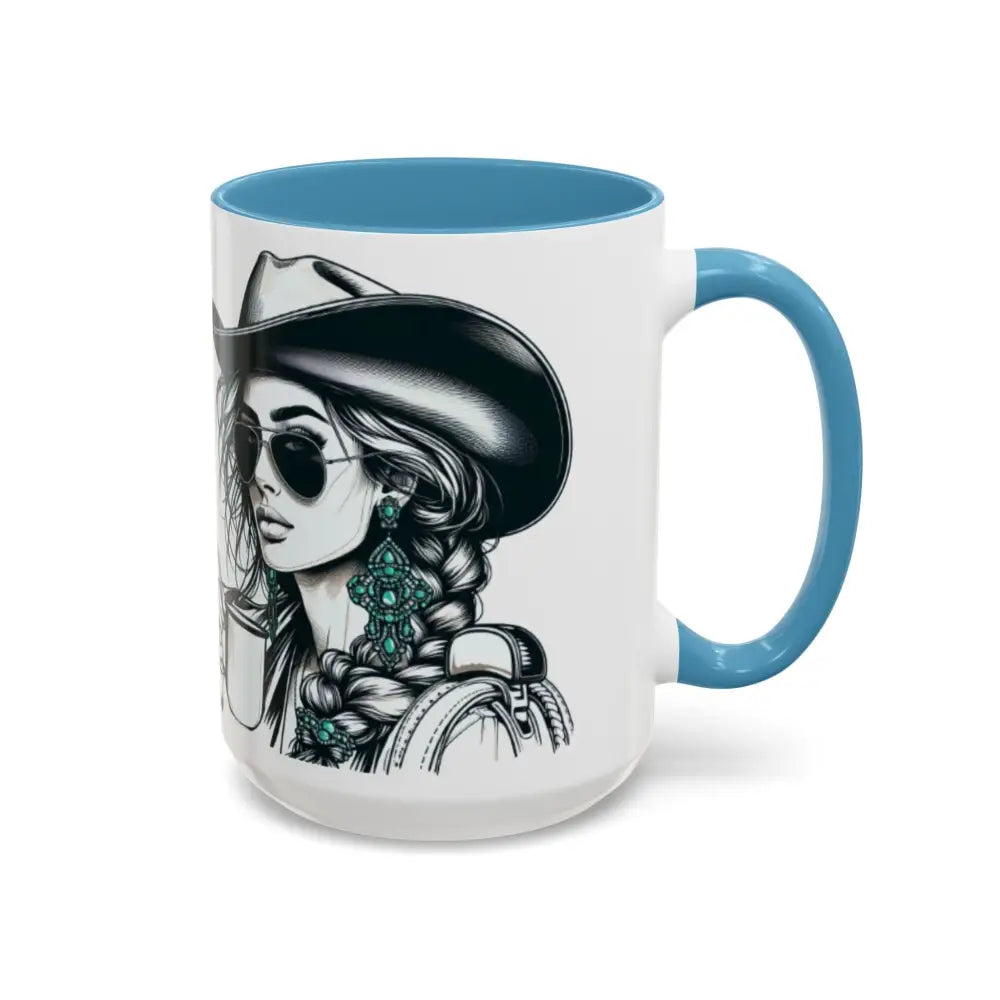 Cowgirl Coffee Mug, Cowgirls and Coffee, Rodeo, Western Enthusiasts