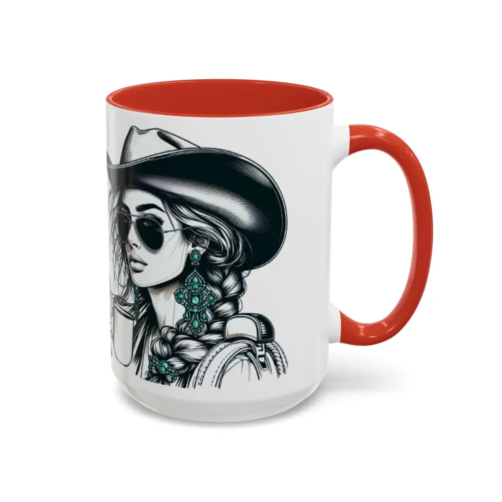 Cowgirl Coffee Mug, Cowgirls and Coffee, Rodeo, Western Enthusiasts