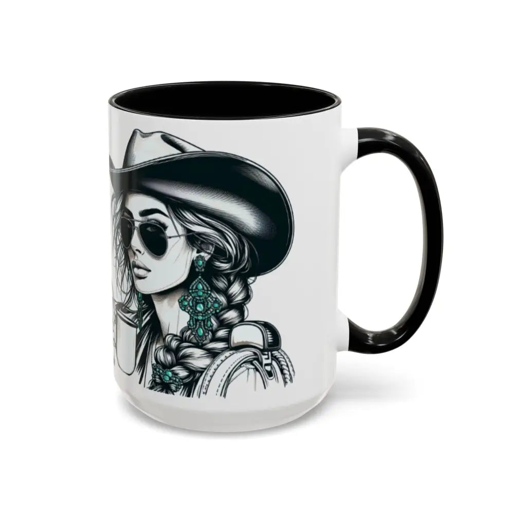 Cowgirl Coffee Mug, Cowgirls and Coffee, Rodeo, Western Enthusiasts