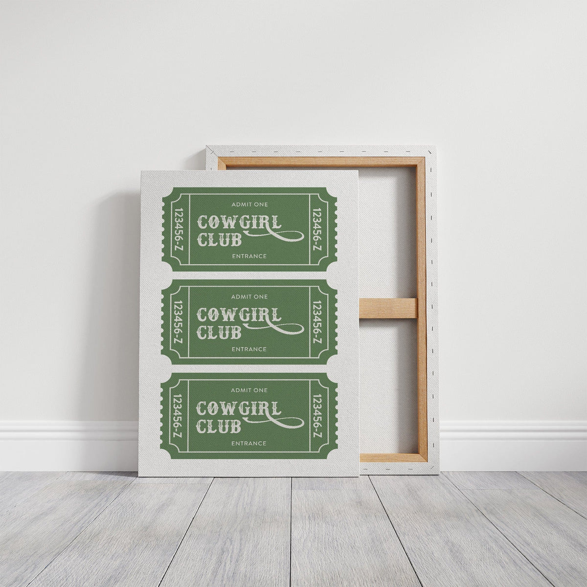 Cowgirl Club Ticket Print – Western Aesthetic Wall Art - Quarter Circle AK Boutique