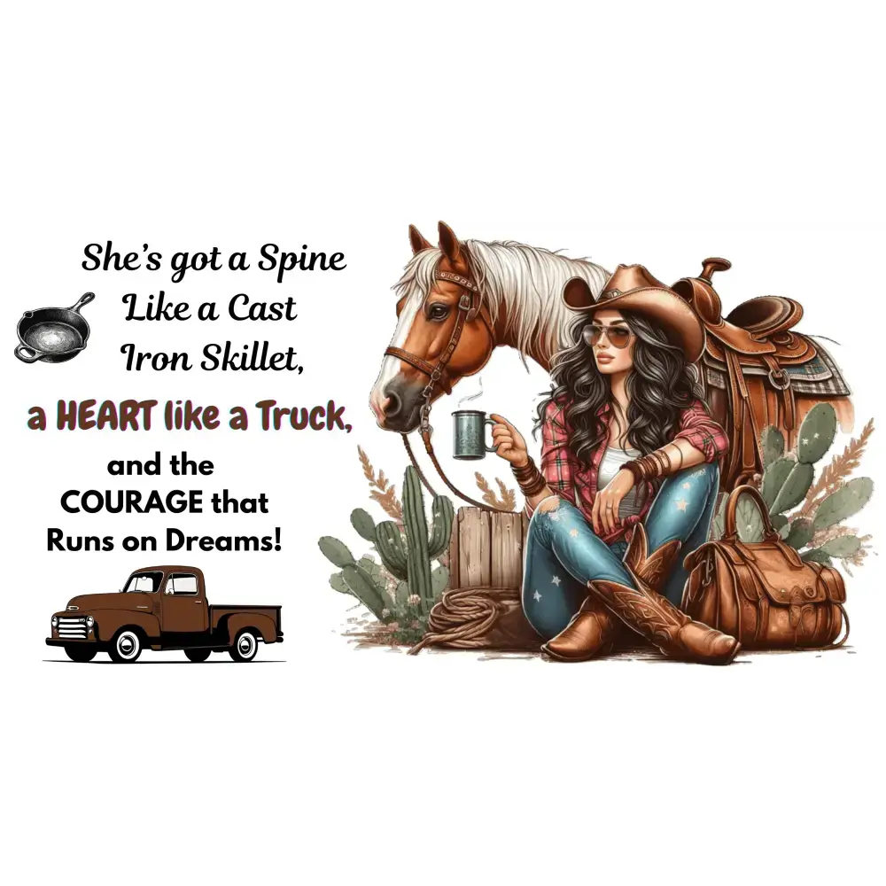 Cowgirl Tough Mug, Inspirational Western Gift, Cowgirl Coffee Mugs