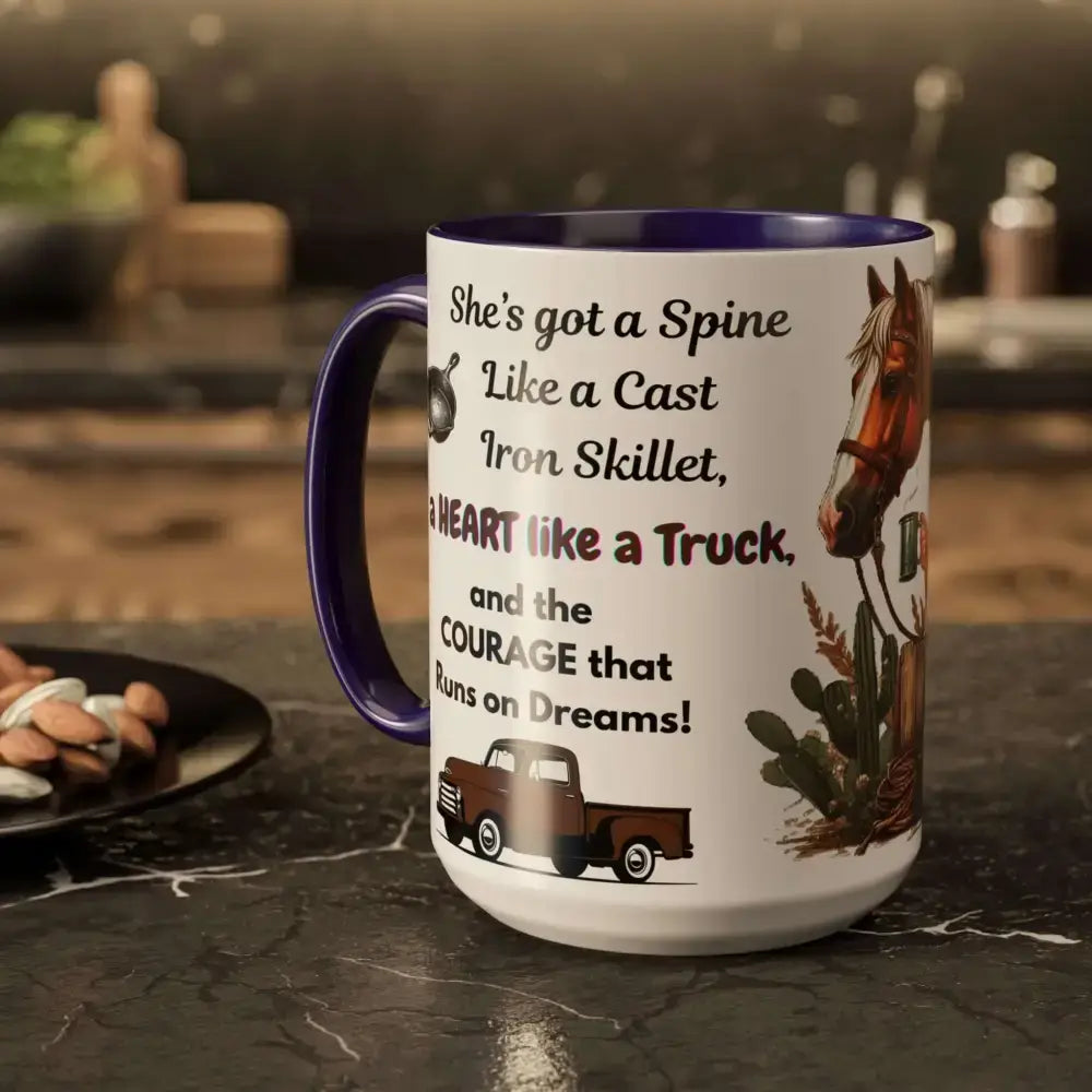 Cowgirl Tough Mug, Inspirational Western Gift, Cowgirl Coffee Mugs