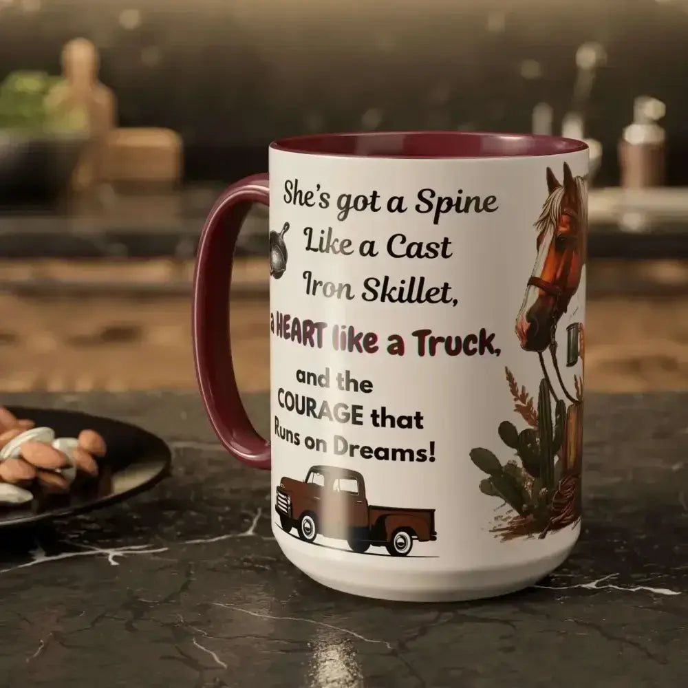 Cowgirl Tough Mug, Inspirational Western Gift, Cowgirl Coffee Mugs
