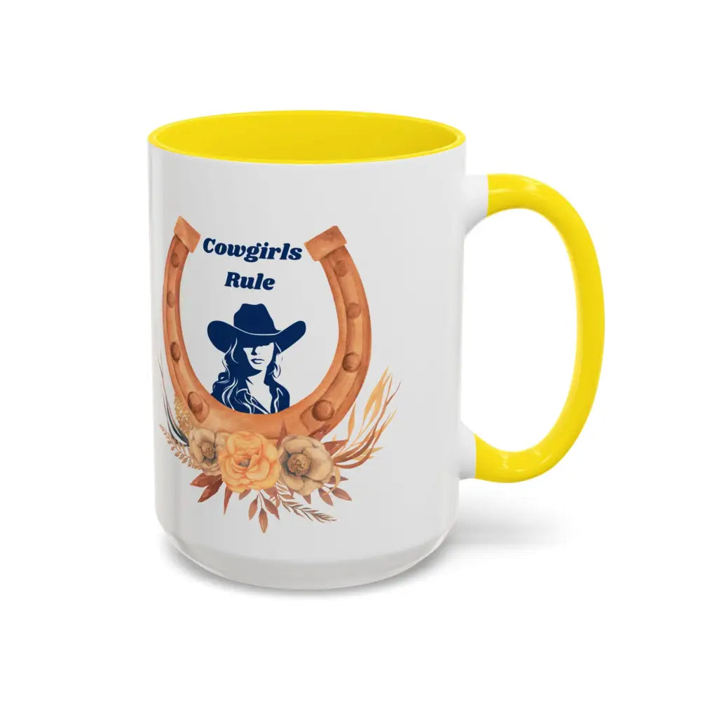 Cowgirls Rule, 15oz Coffee MUG, Country Mug, Cowgirl Mug