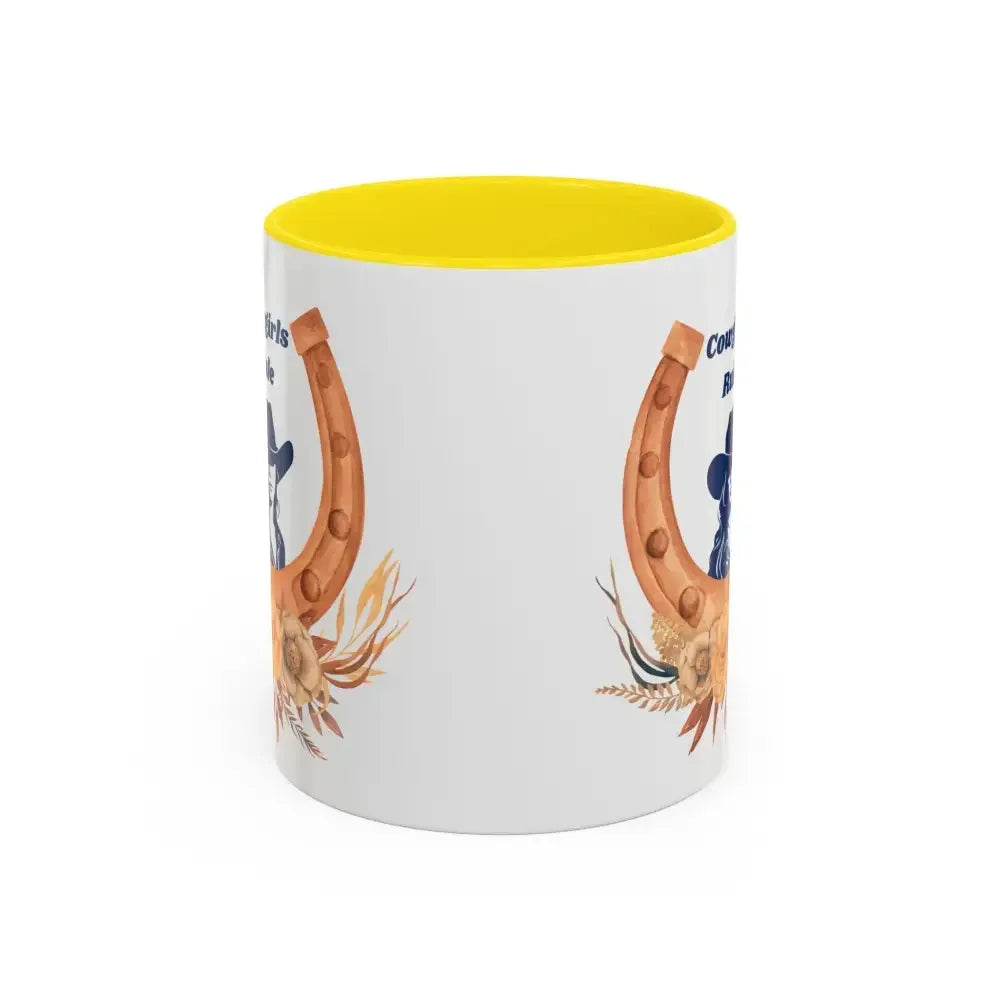 Cowgirls Rule, 15oz Coffee MUG, Country Mug, Cowgirl Mug