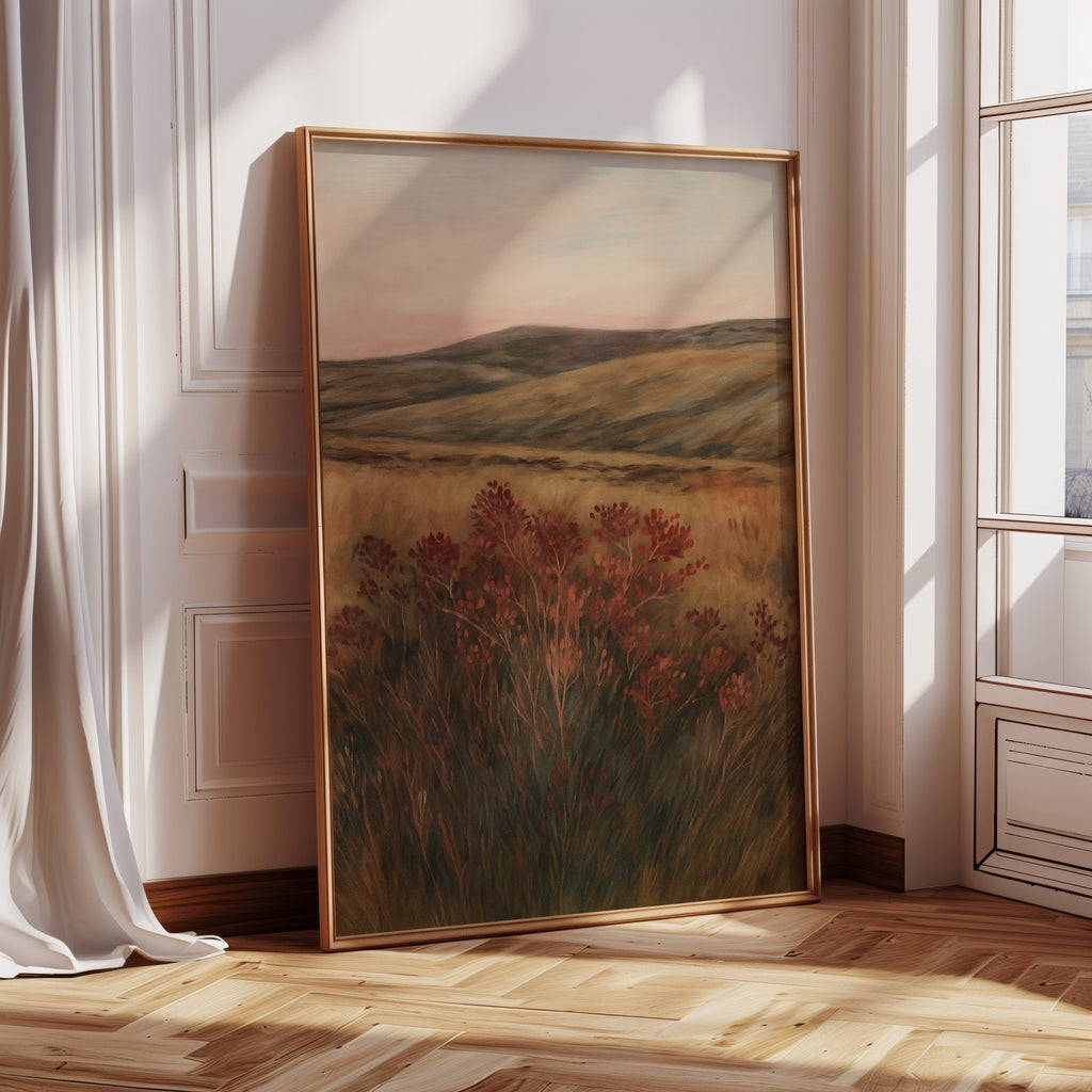 Crimson Sage at Golden Hour - Quarter Circle AK Boutique