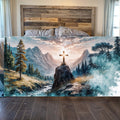 Cross On A Hill Faith Wall Art - Quarter Circle AK Boutique