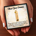 Chase Your Dreams Vertical Bar Necklace with Birthstone