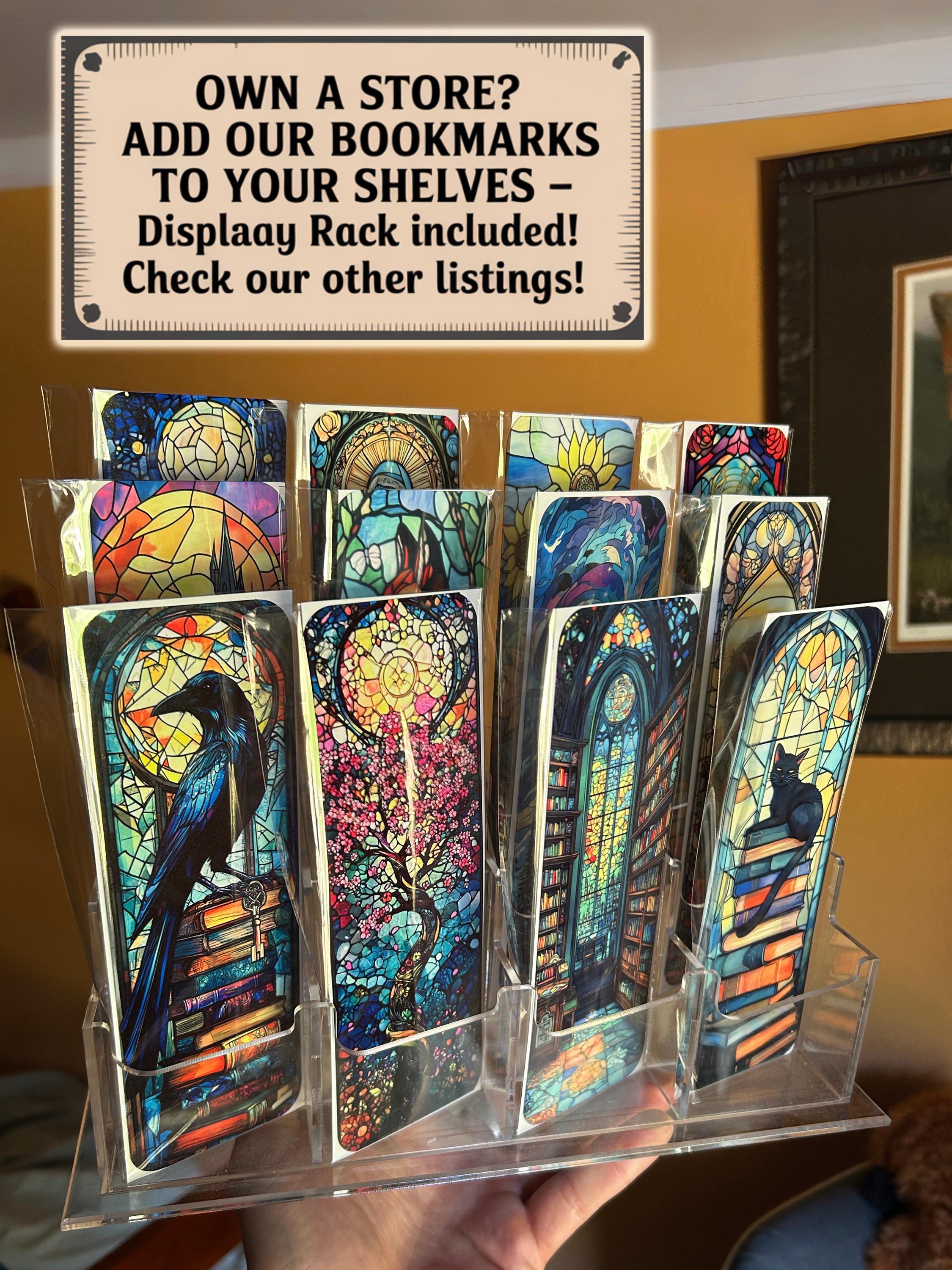 Dark Raven Bookmark – Gothic Bird in Flight Fantasy Art for Dark Fiction Readers, Myth Lovers