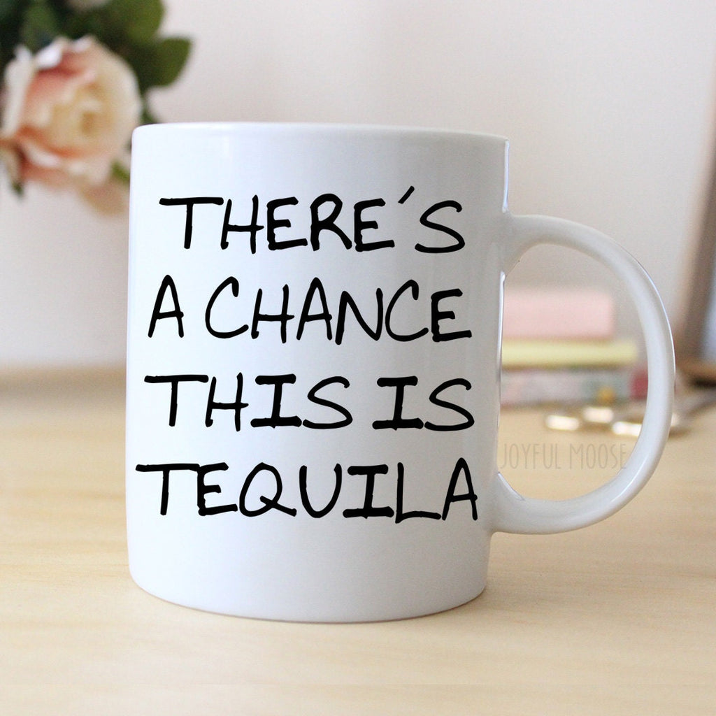 Funny Tequila Coffee Mug – Ceramic Novelty Cup, Dishwasher Safe Gift