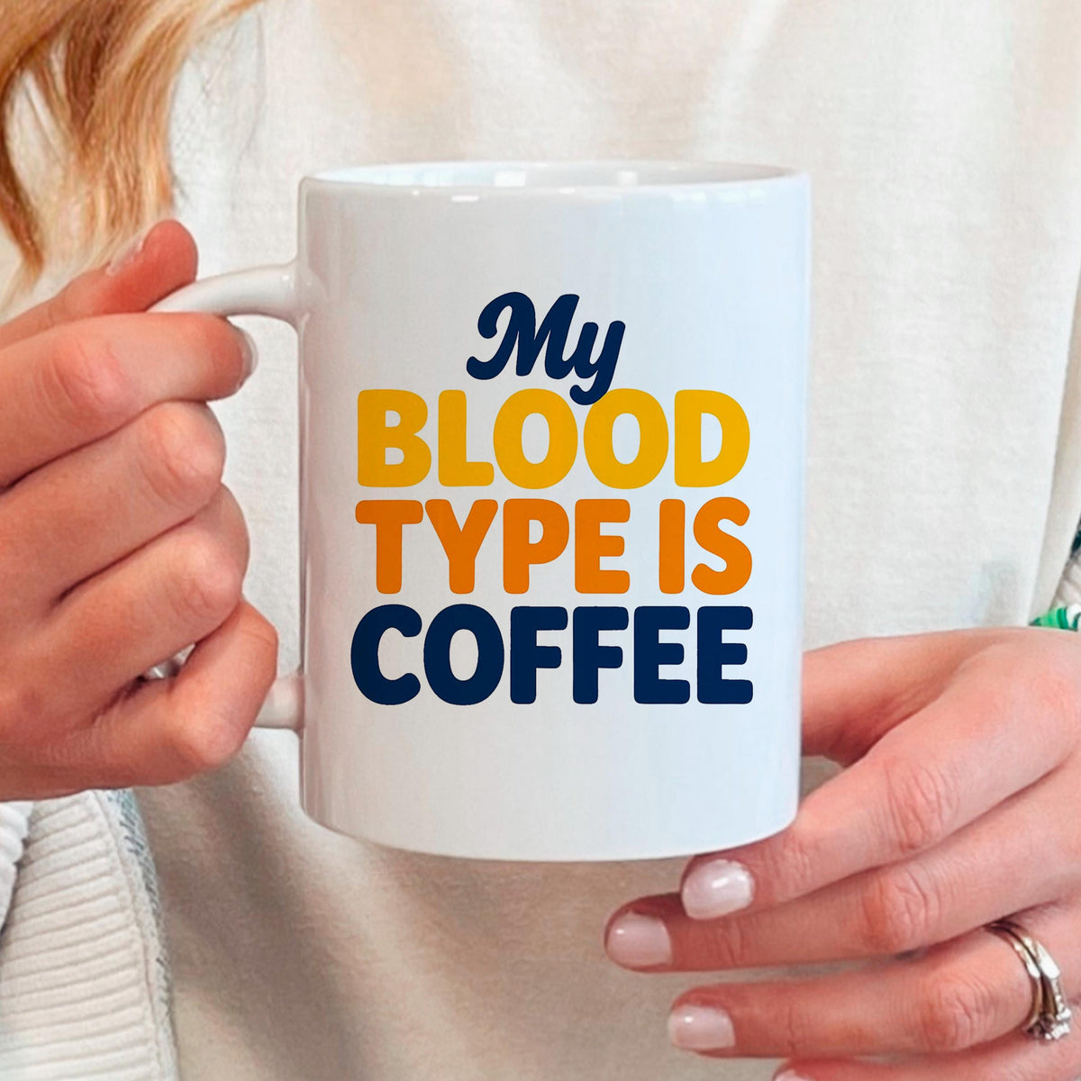 Funny Coffee Mug | Microwave Safe Ceramic Coffee Cup – Gift for Caffeine Addicts
