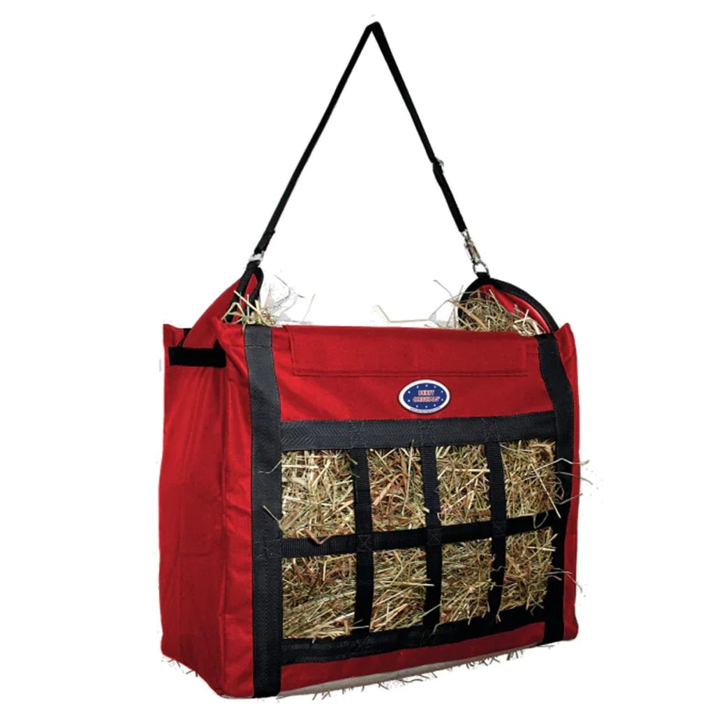 Derby Originals Top Load Slow Feeder Hay Bag – 5" x 3.25" Openings – Easy or Moderate Feed Rate | Super Tough Bottom – 6-Month Warranty - Quarter Circle AK Boutique