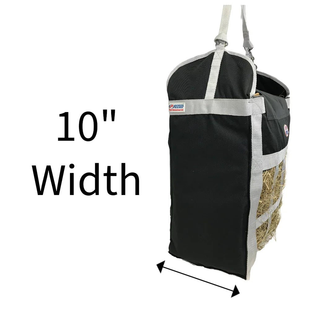 Derby Originals Top Load Slow Feeder Hay Bag – 5" x 3.25" Openings – Easy or Moderate Feed Rate | Super Tough Bottom – 6-Month Warranty - Quarter Circle AK Boutique