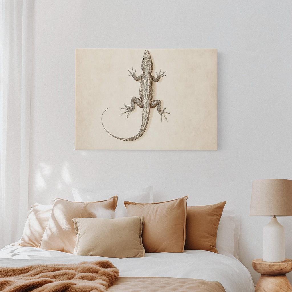 Desert Dweller – Vintage Lizard Scientific Illustration Print - Quarter Circle AK Boutique