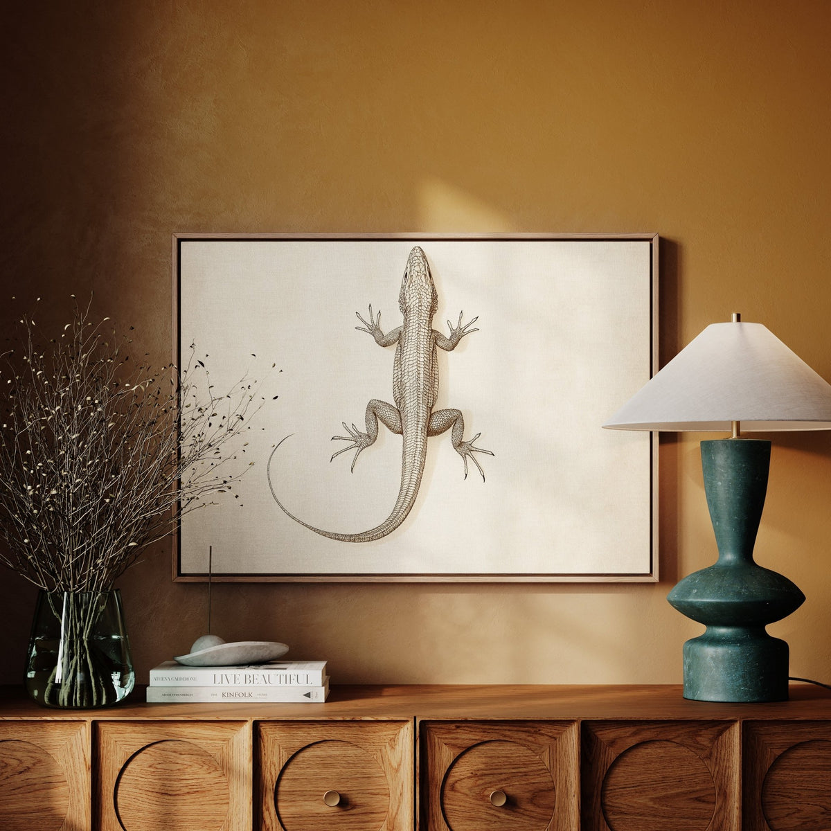 Desert Dweller – Vintage Lizard Scientific Illustration Print - Quarter Circle AK Boutique