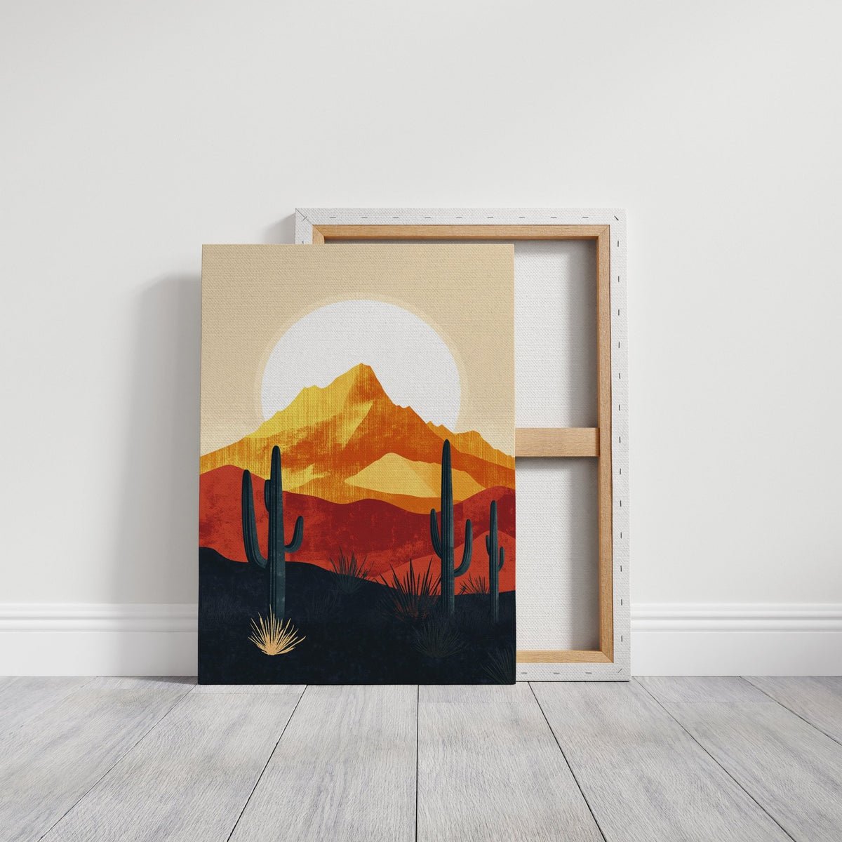 Desert Sunrise - Bold Landscape Art - Quarter Circle AK Boutique