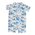 Dinosaur Adventures Polo Romper - Quarter Circle AK Boutique
