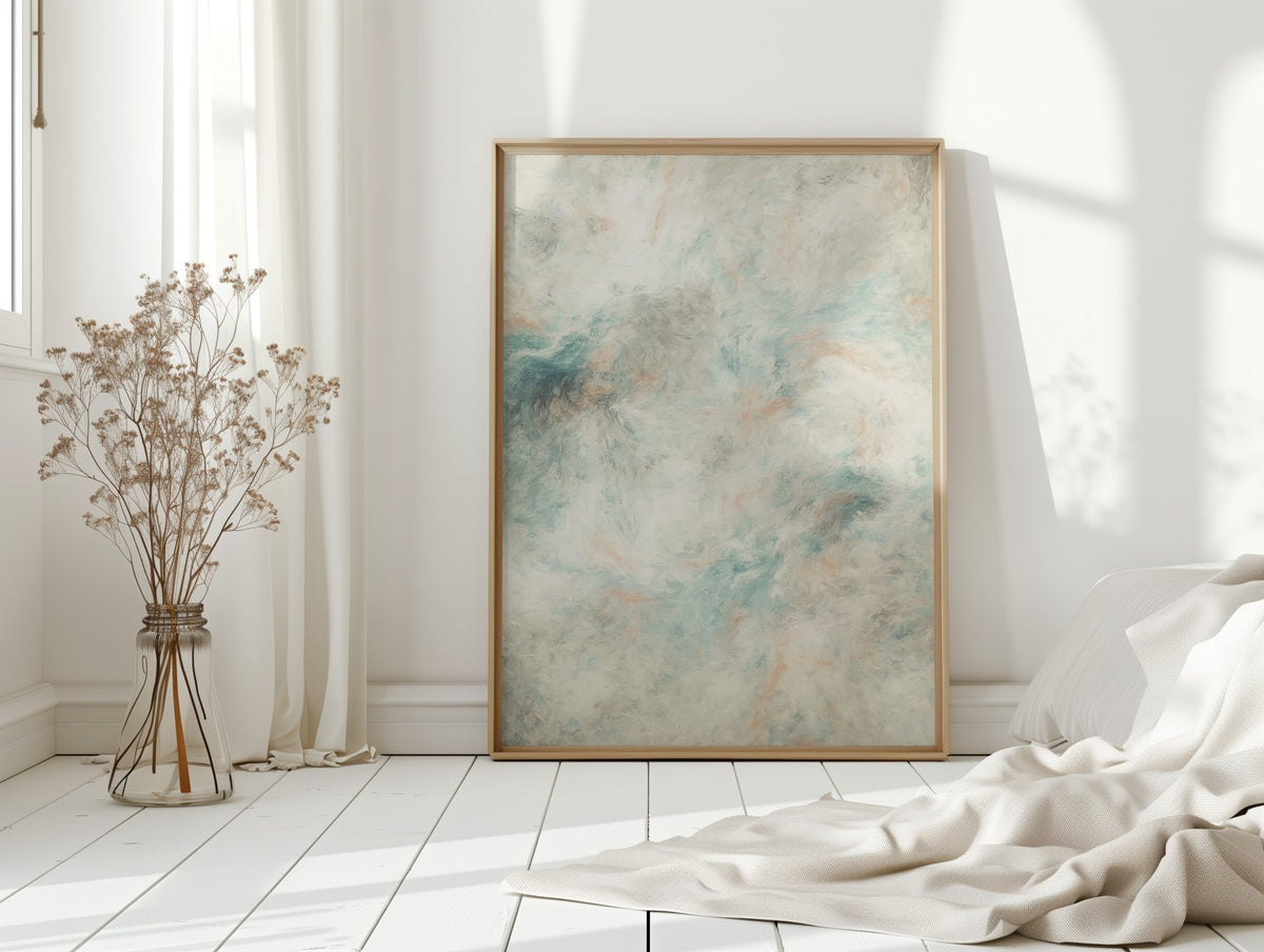 Dreamy Desert Sky Abstract Canvas Art - Quarter Circle AK Boutique