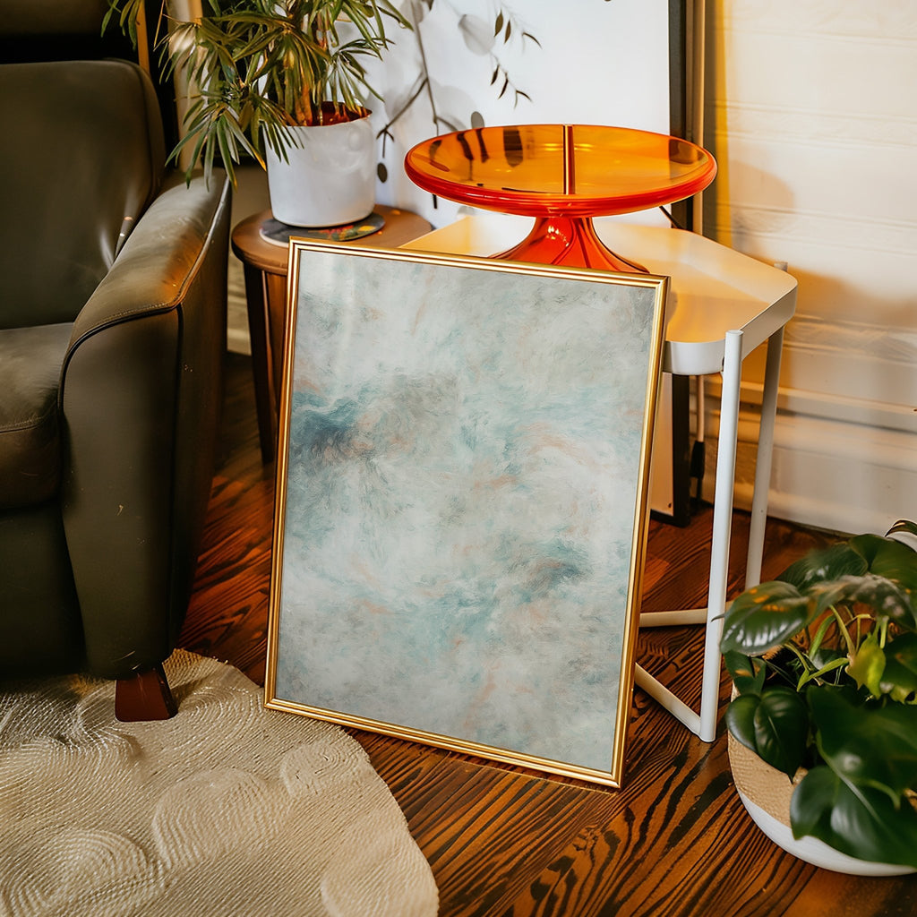 Dreamy Desert Sky Abstract Canvas Art - Quarter Circle AK Boutique