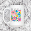 Botanical Ceramic Coffee Mug – Colorful Coffee Cup With Vibrant Floral Design