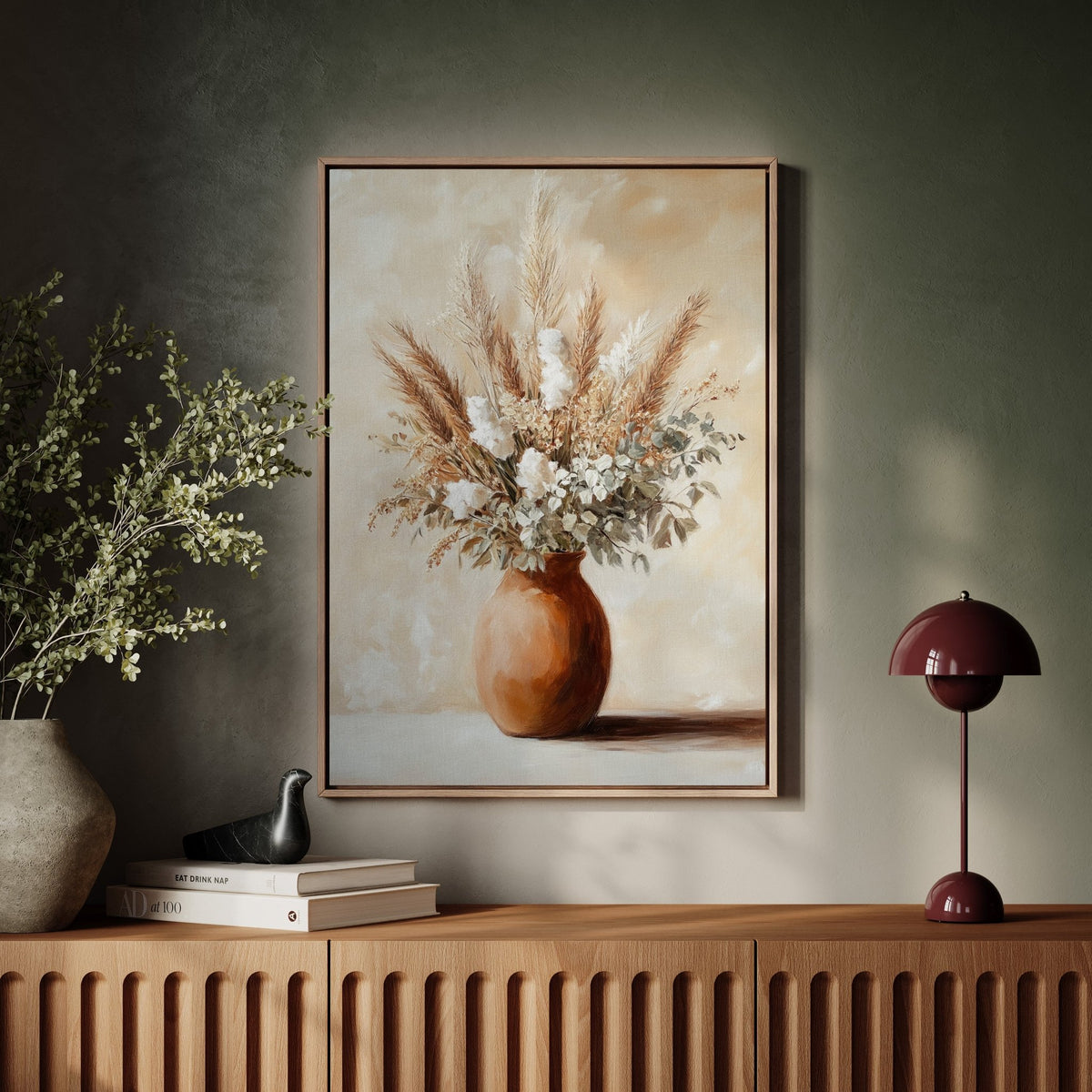 Earthen Still: Pampas in Clay - Quarter Circle AK Boutique