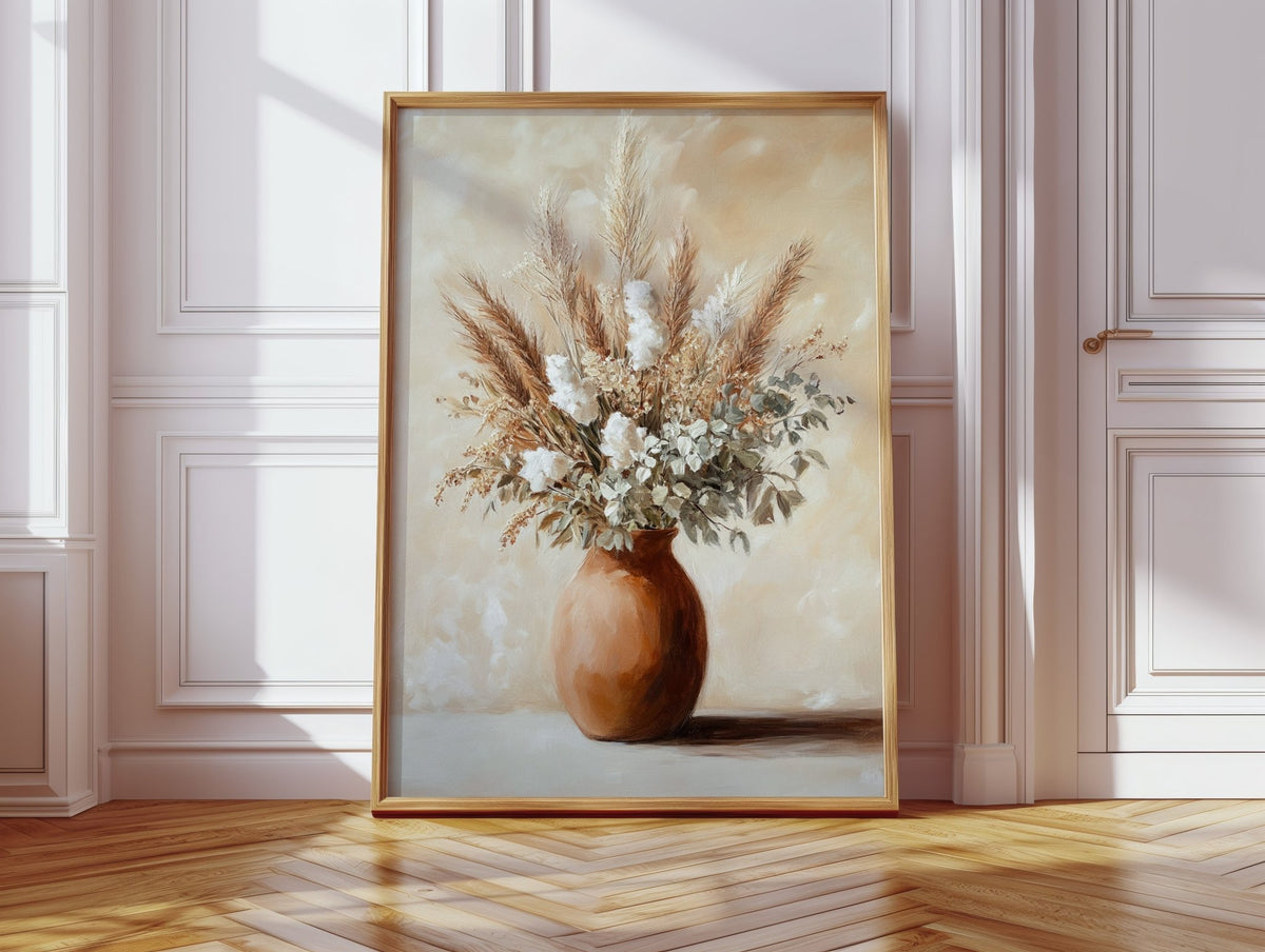 Earthen Still: Pampas in Clay - Quarter Circle AK Boutique