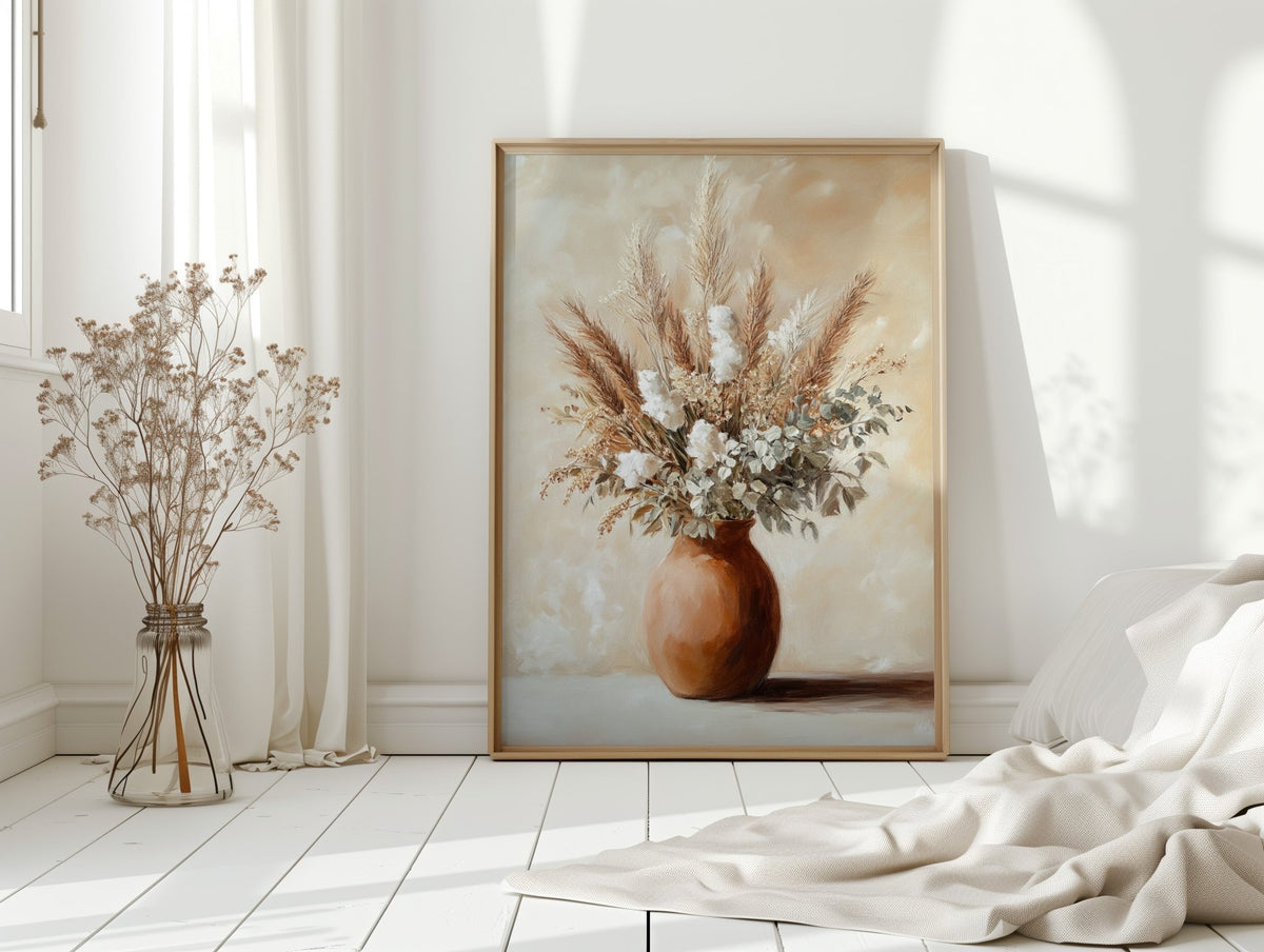 Earthen Still: Pampas in Clay - Quarter Circle AK Boutique
