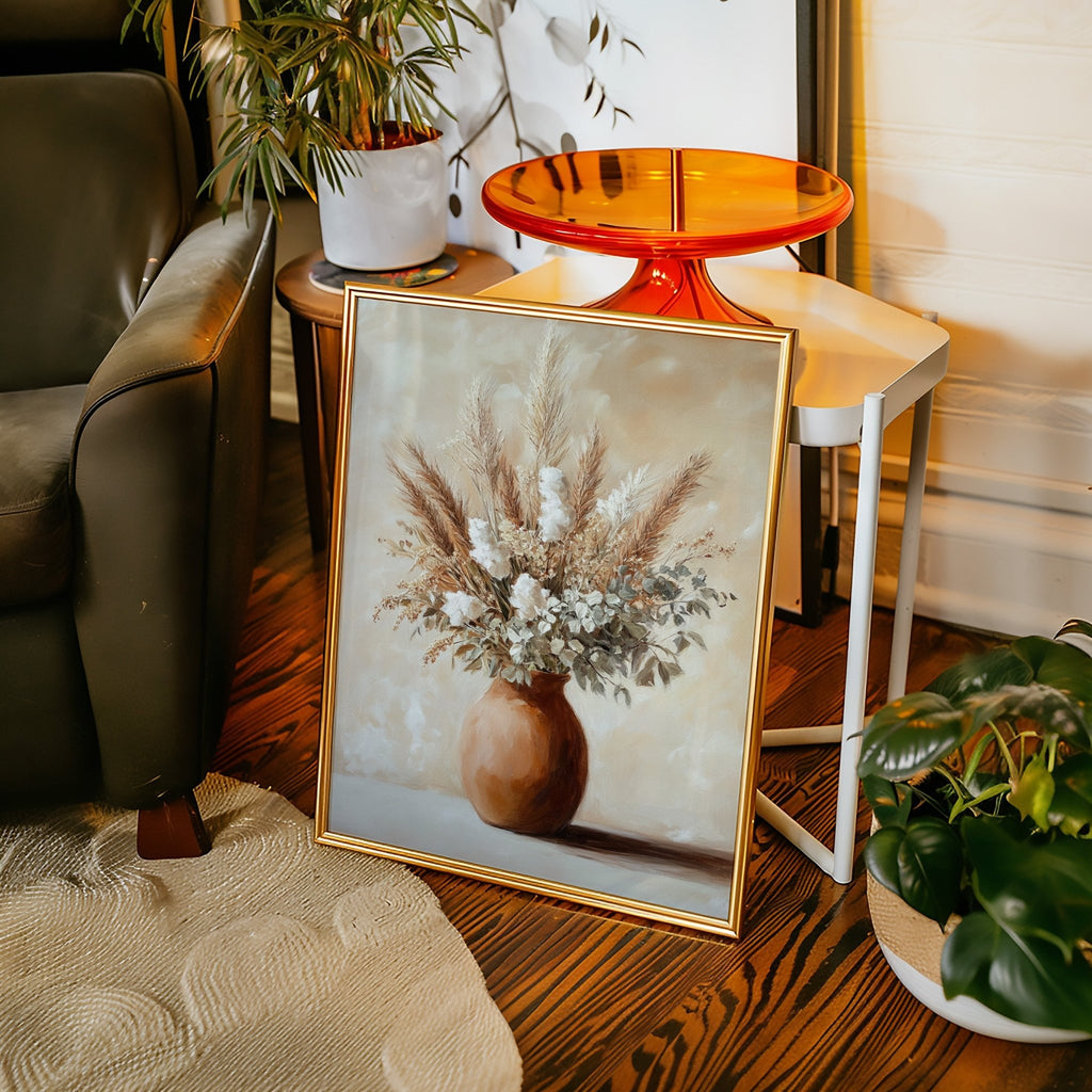Earthen Still: Pampas in Clay - Quarter Circle AK Boutique