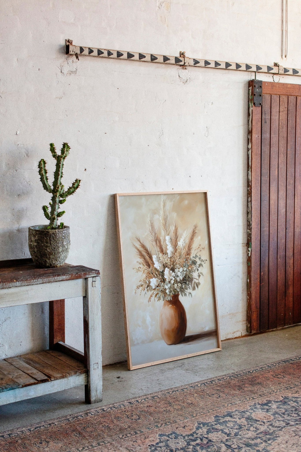 Earthen Still: Pampas in Clay - Quarter Circle AK Boutique