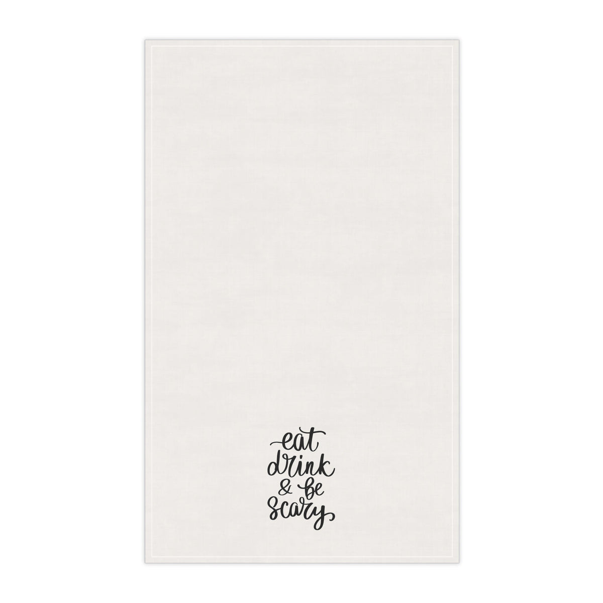 "Eat Drink and be Scary" Halloween-Themed Cotton Kitchen Tea Towels, Fun & Functional Decor for Spooky Celebrations, Gifts for Home Cooks & Party Hosts - Quarter Circle AK Boutique