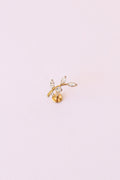Eden Flat Back Stud - Quarter Circle AK Boutique